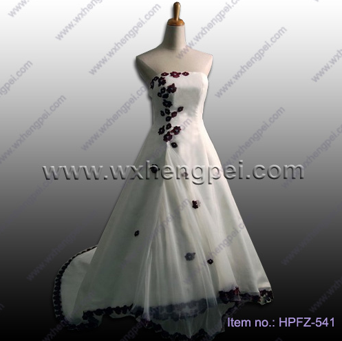 Delicate bodice ball gown wedding dresses/Evening dress