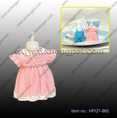 Wedding / Birthday Baby Bib Dress Candle Favor