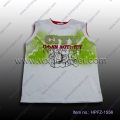 white sleeveless t-shirt (HPFZ-1556)