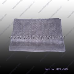 100%cotton knit blanket(HPJJ-529)
