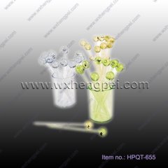 Crystal Plastic Friut Fork Cheese Fork (HPQT-655)