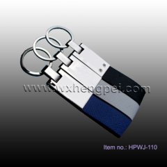 Auto leather keychainMetal Keychain (HPWJ-110)