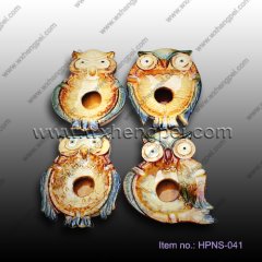 owl ceramic ashtray (HPNS-011)