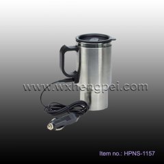 car heated mug , car 12v mug , car water mug (HPNS-1157)