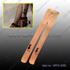 Fashionable sheer cartoon pantyhose tights leggings tattoo st