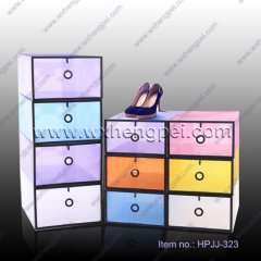 Factory price clear plastic shoe box / pp shoe box / clear sh