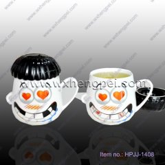 Temperature sensitive color changing mug, color change cup Ch