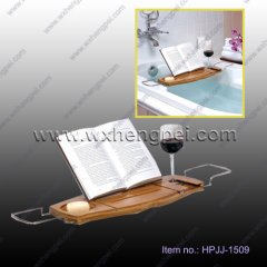 bamboo bathtub rack, bathroom accessories bathroom bookshelf（