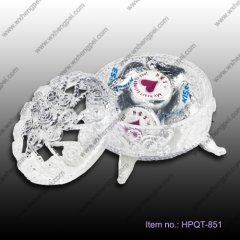 wedding gift crystal candy box(HPQT-851)